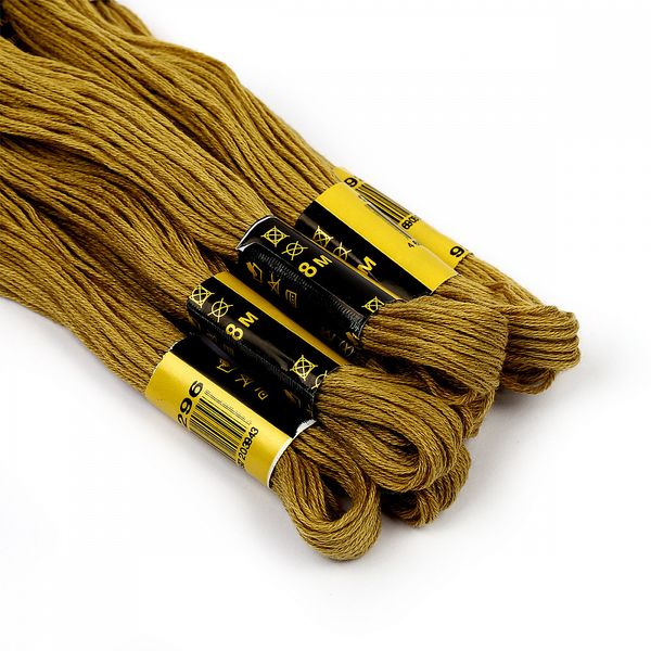 Мулине ПНК им.Кирова цв.9296 хаки, 24 мотка по 8 метров