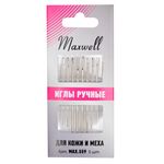 Иглы ручные для кожи и меха (шорные №8,10 и ручные №12) уп.5 игл