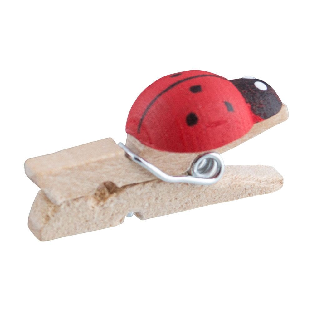 Прищепки декоративные 5х24 шт, 2.5 см, 118 натуральный, Blumentag WCLM-25