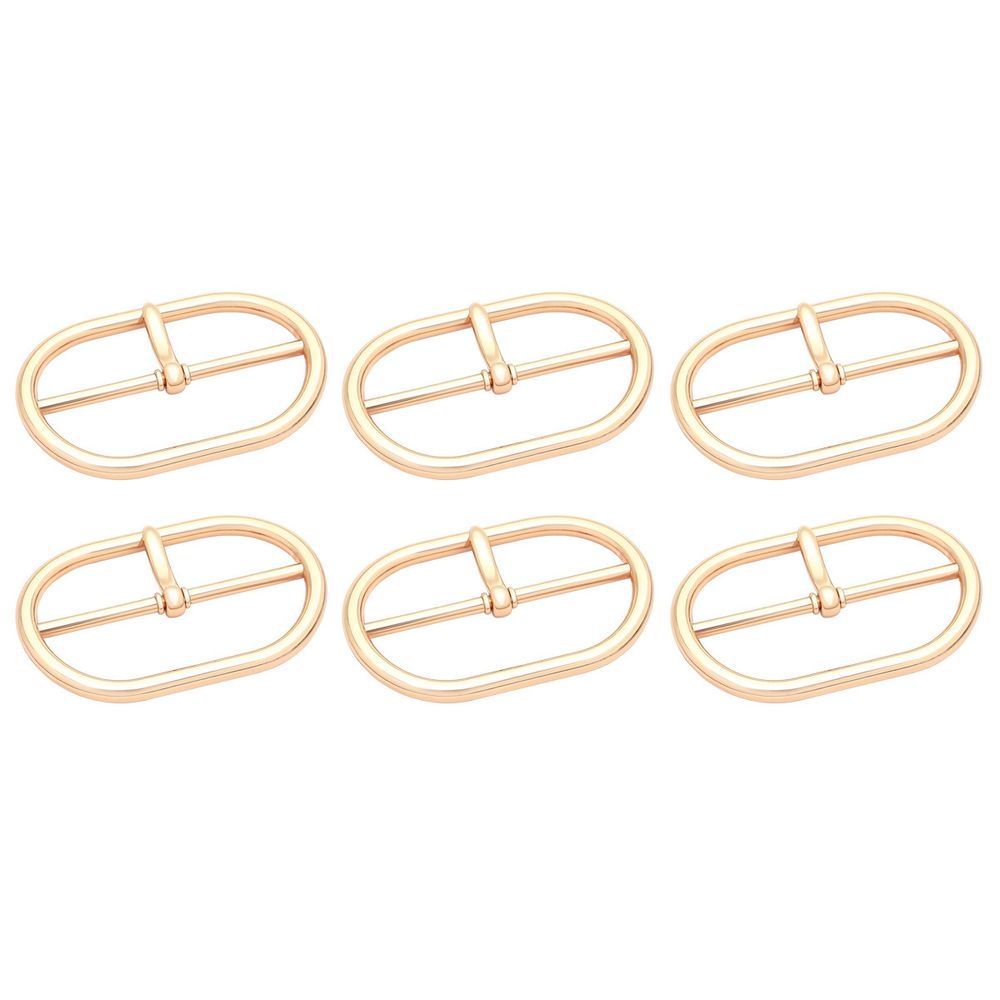 Пряжка овальная 50 мм, металл (Gold Золото), МВ_2301, 6 шт
