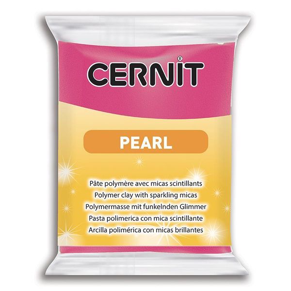 Полимерная глина запекаемая Cernit Pearl 56 гр, 460 маджента
