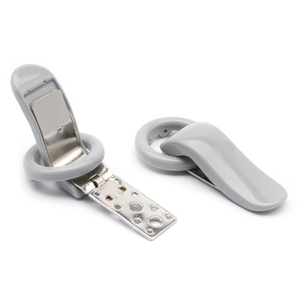 Крючок шубный PQ 55 мм, 4 шт, серый