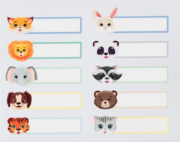 Термоаппликация Gamma Термотрансфер M №07, 1 шт, M-711 Термобирки 10 животных 10х8 см