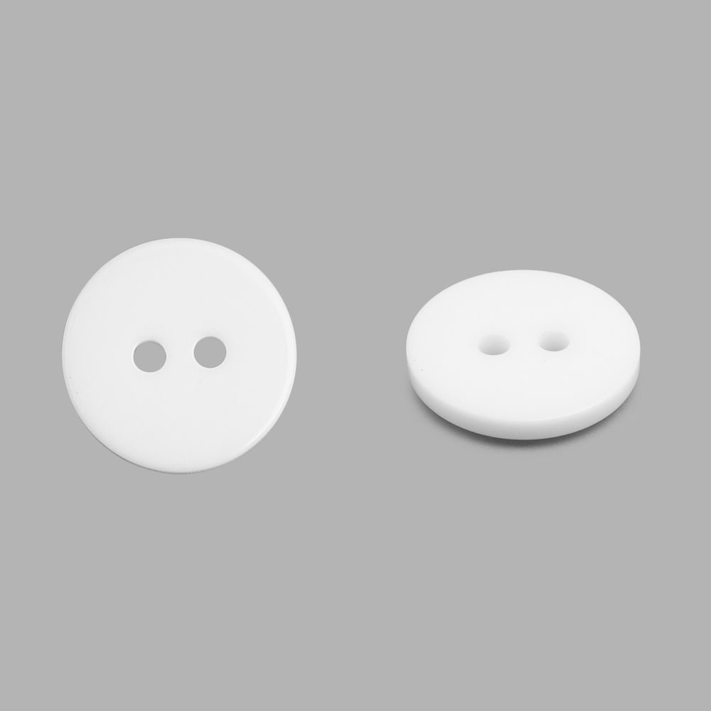 Пуговицы 2 прокола 24L (s.white (белый)), CX-K-22, 144 шт
