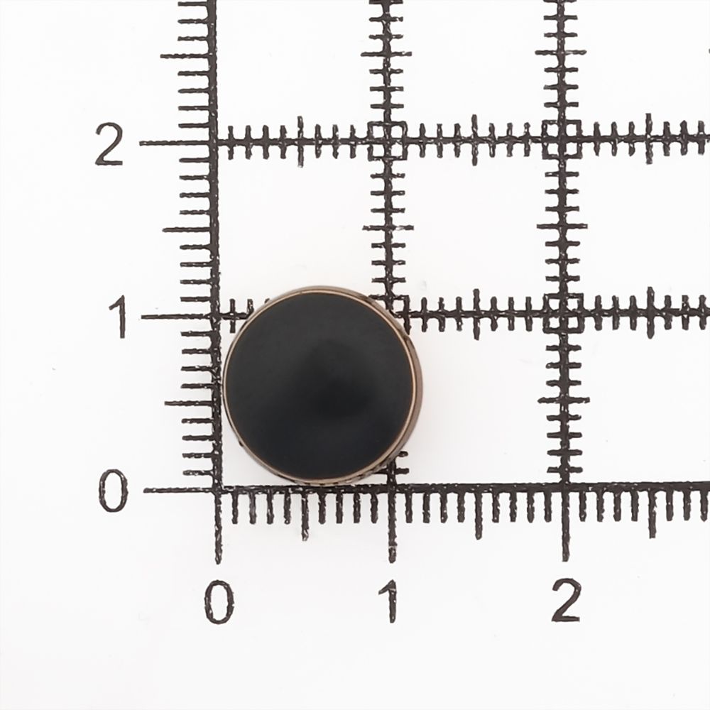 Пуговицы на ножке 18L (11мм), металл (Black/G (черный/золото)), MEs-2013, 36 шт