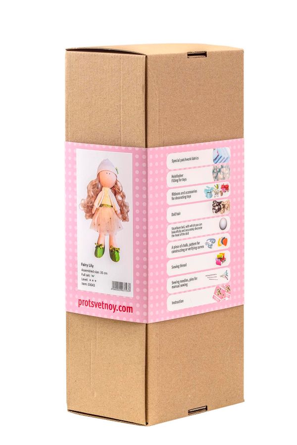 Текстильная кукла ТМ Цветной, Фея Лилия DI031 36 см