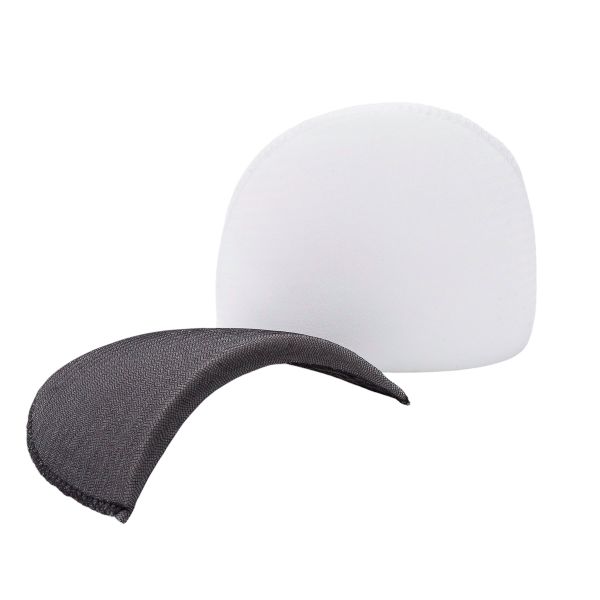 Плечевые накладки втачные обшитые, 2 пары белые и 2 пары черные, 10 / 100 / 145мм, В-10