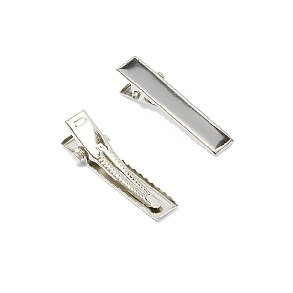 Заготовка для заколки Крокодил 3 см цв.никель, уп.50 шт