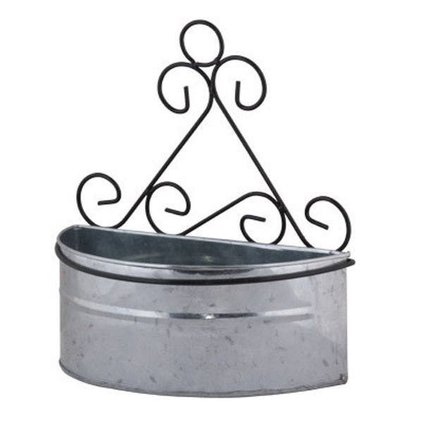 Заготовка металлическая Кашпо, 24х11х10 см, 24х11х10настенное, MG-009 Love2art