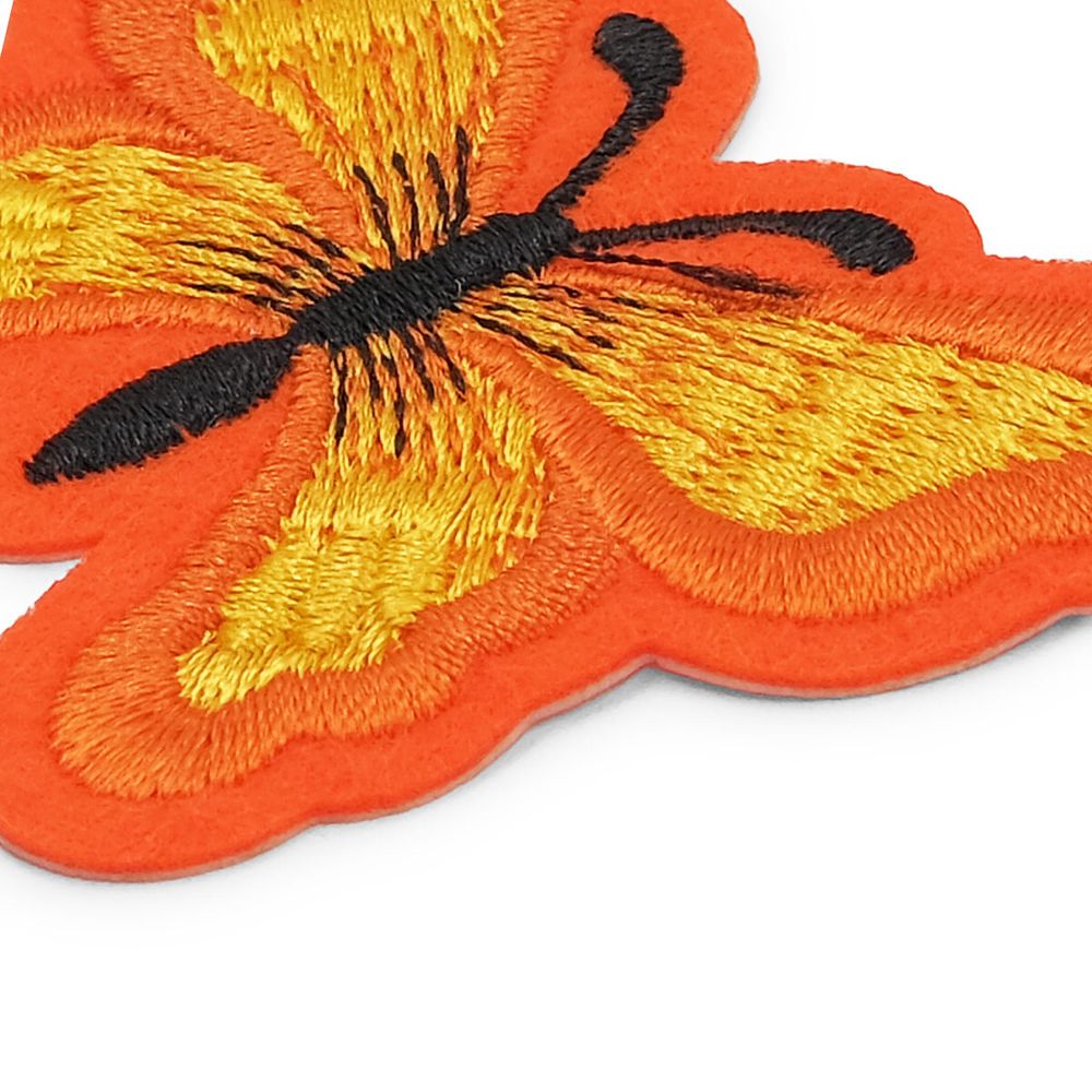 Термоаппликация Бабочка, 5.4х7см, Hobby&Pro (оранжевый)