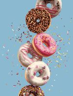 Картина по номерам Фрея PNB/PM-264, Аппетитные пончики, 40х30 см