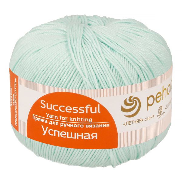 Пряжа Пехорка Успешная / уп.10 мот. по 50 г, 220 м, цв.411 мята