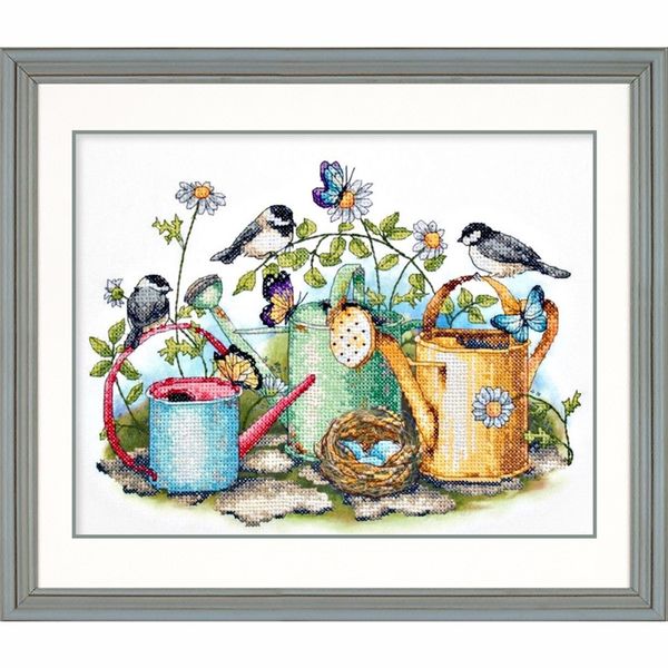 Набор для вышивания нитками Dimensions, Лейки, 35х27 см