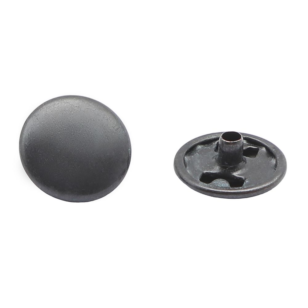 Кнопка Альфа (S-образная) ⌀10.0 мм, ≈144 шт, СТАЛЬ, оксид, NEW STAR