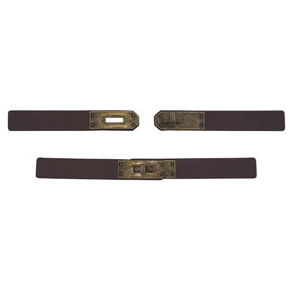 Застежка пришивная 205х20 мм, FA215, 6 шт, Brown/OB коричневый с бронзой
