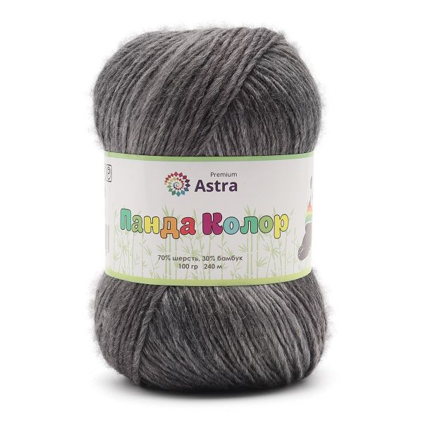 Пряжа Astra Premium (Астра Премиум) Панда Колор / уп.3 мот. по 100 г, 240 м, 04 секционный