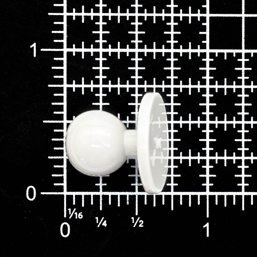 Пукля поварская, цветная, 10 мм (кипенно-белый) П-10, 500 шт