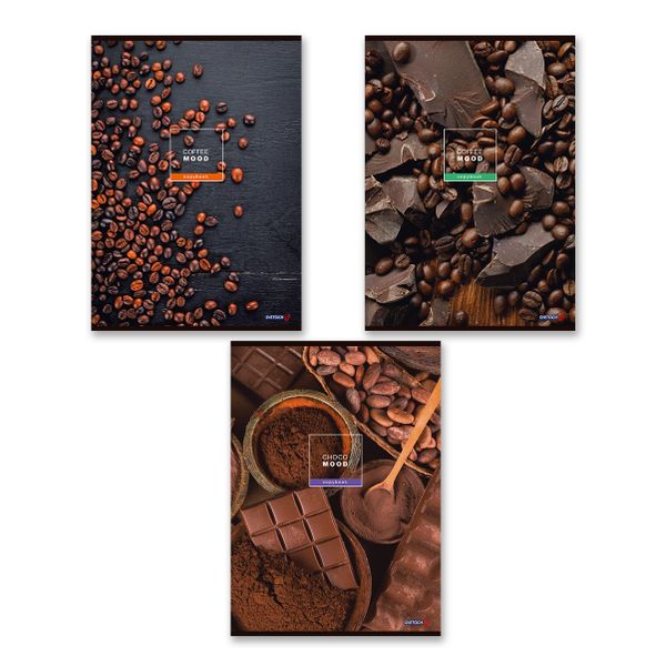 Тетрадь ученическая общая, A4 96 л. на скобе 65 г/м², белизна 100%, 6 шт, клетка, 000467 Всё будет в шоколаде, Светоч 96ТСК4_0_2_1