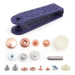 Кнопка Альфа (S-образная) ⌀15.0 мм, 10 шт, латунь, медный, 10 шт, Prym