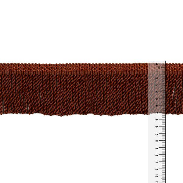 Бахрома отделочная 75.0 мм / 25 метров, витая, 205 шоколадный, Gamma 565