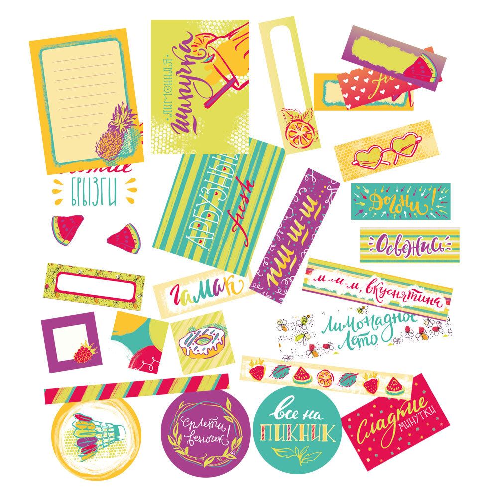 Карточки бумажные декоративные 190 гр/м² 10х7 см, 1 шт, 170301 Фреш, Mr.Painter DSK