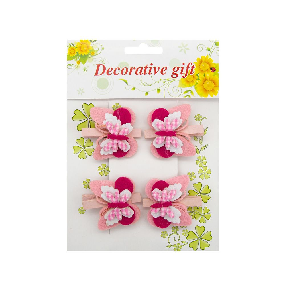 Прищепки декоративные (набор) "Decorative Gift", 4 шт, 54