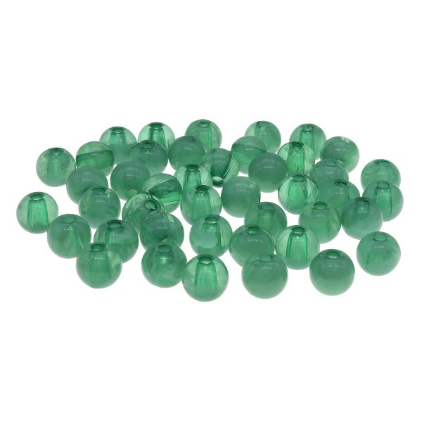 Бусины пластик ⌀8 мм, полупрозрачные, 20 г, 70±4 шт, Astra&Craft, 040 оливковый