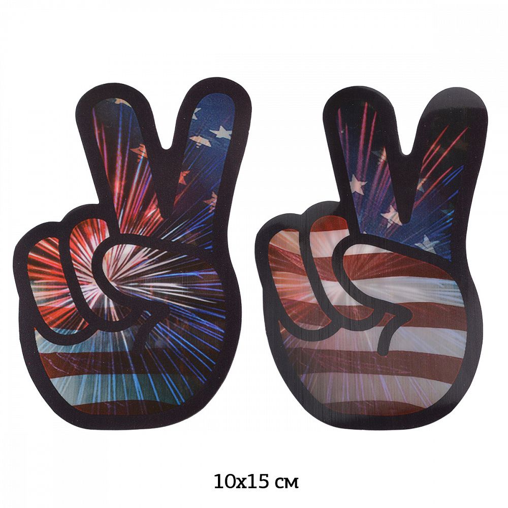 Термоаппликация 3D (интерактивные) 3D09 USA 10х15см, 5 шт