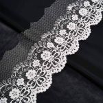 Кружево на сетке 105 мм / 13.72 метра, белый, 3AR3490