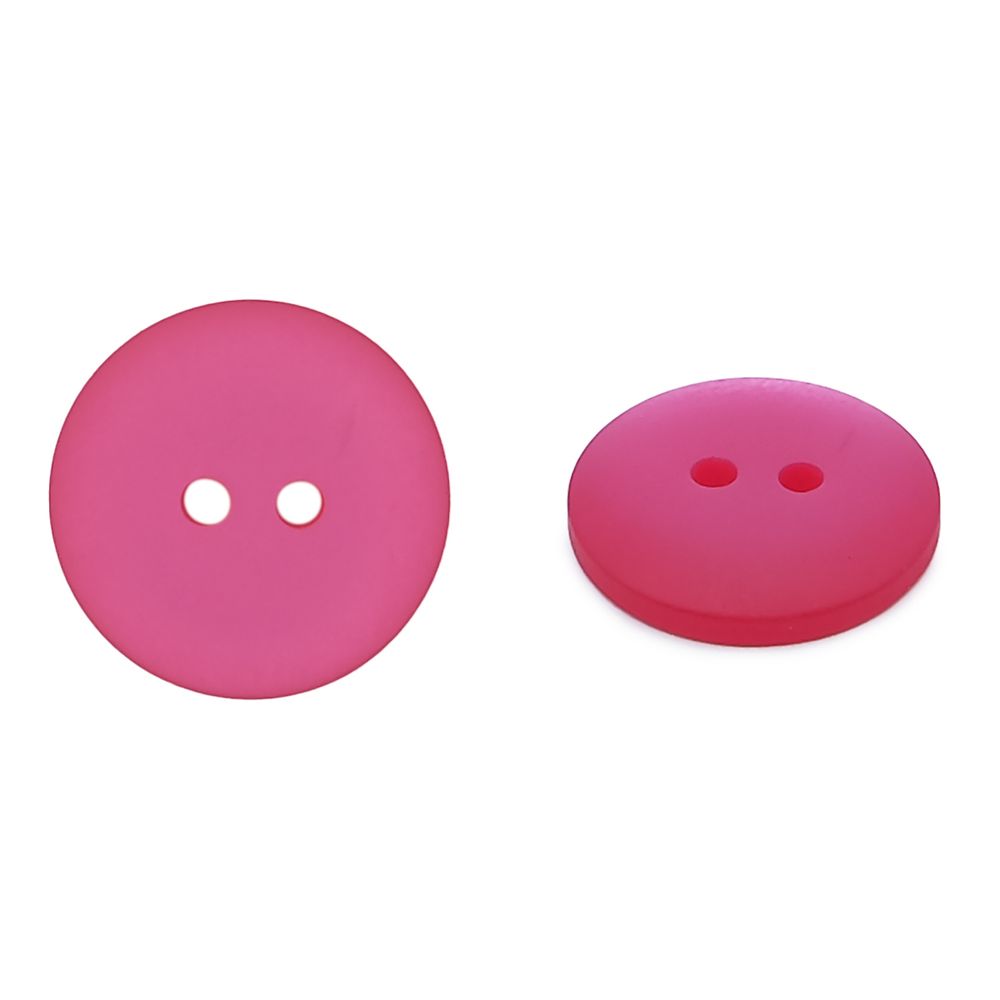 Пуговицы на 2 прокола 28L (18мм), пластик (col.62 фуксия), CR-K18M, 144 шт