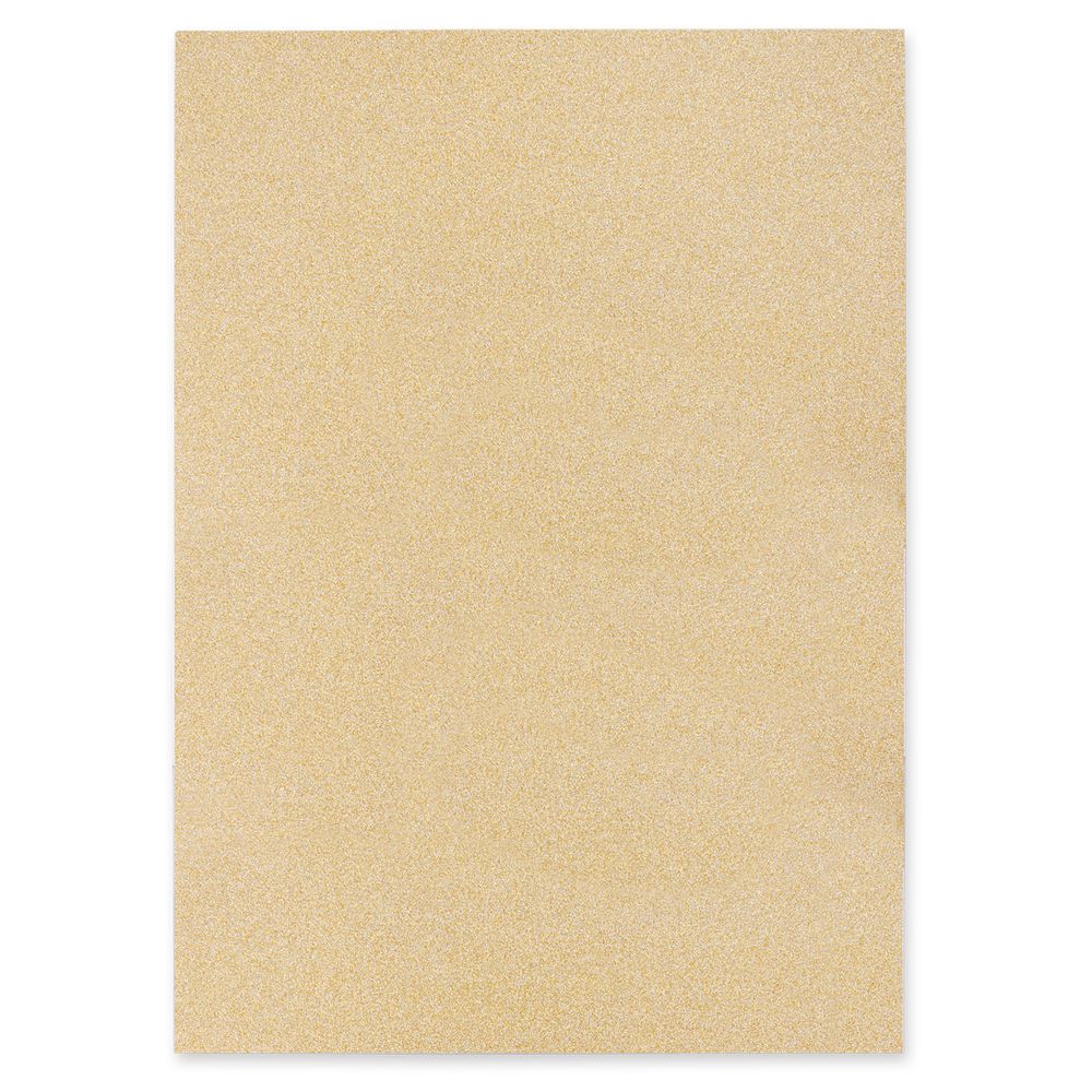 Бумага цветная глиттерная 250 г/м², А4, 21х29.7 см, 10 шт, 02-золото (gold), Vista-Artista GLIT-A4