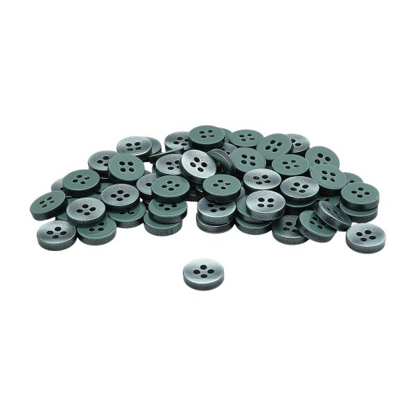 Пуговицы 4 прокола 18L (11мм), пластик (col.07 серо-зеленый), CN_2846, 72 шт