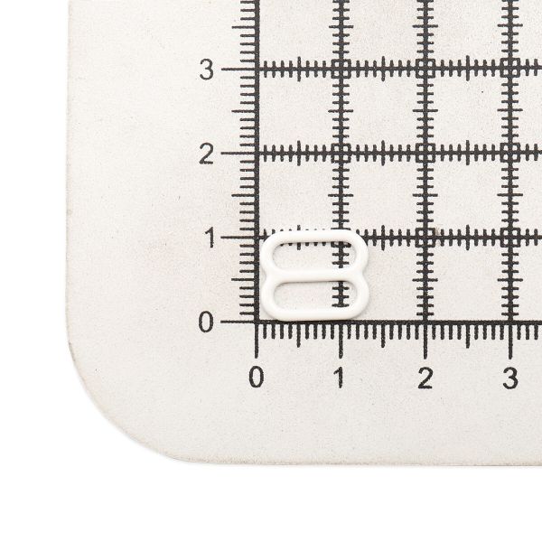 Рамки-регуляторы для бюстгальтера металл 10.0 мм, белый, ГВ1008, 100 шт