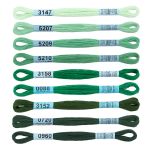 Набор мулине Gamma, 10, 9х8 м, Зеленый