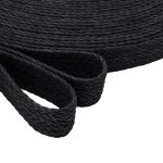 Стропа (ременная лента) 45 мм / 45.72 метра, [75.59 г/пог.м], плетеная вощёная, ZH400 черный, 3Al299