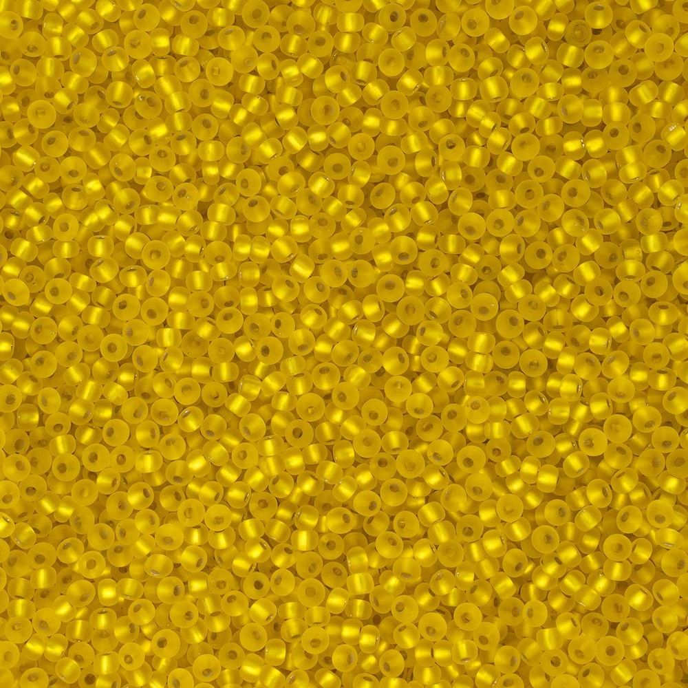 Бисер Preciosa прозрачный матовый с серебр.центром 10/0 (2.3 мм), круг.отв., 50гр, (87010)