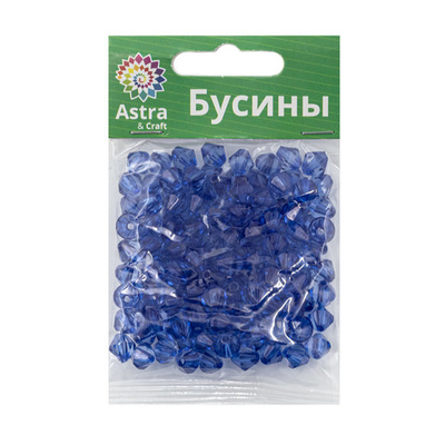 Бусины акрил ⌀8 мм, 25 г, ромбовидные, Astra&Craft, 30
