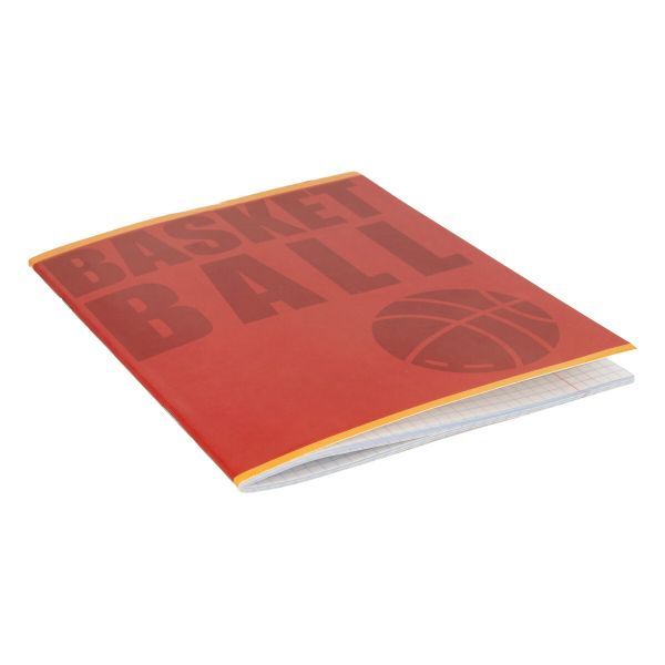 Тетрадь Спорт A5 48 л. на скобе 60 г/м², 10 шт, клетка, SVT 481521 02 баскетбол красный, Светоч