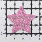 Набор декоративных элементов из ткани Звездочки 35х0,5мм 8 шт (св.розовый), 28655