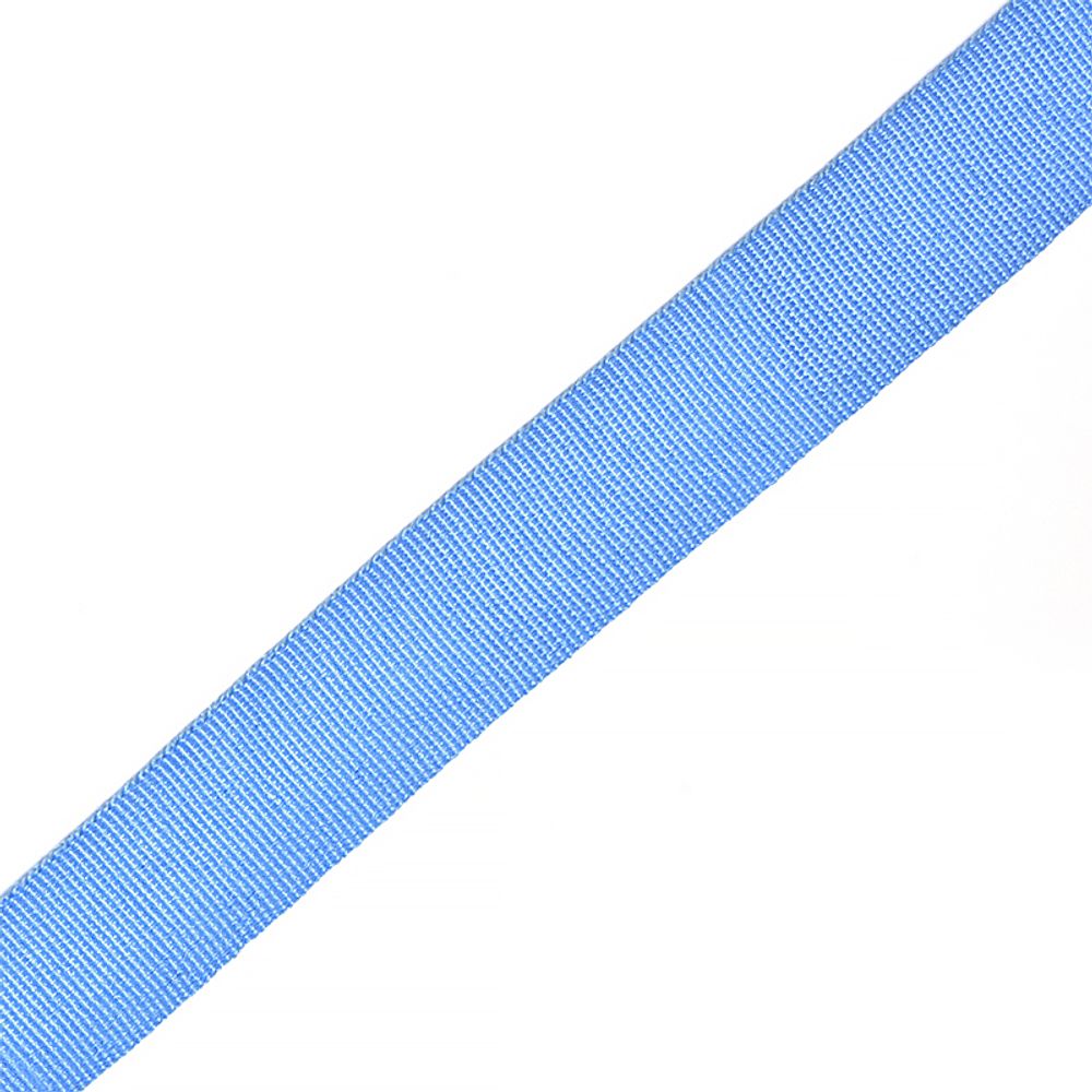 Тесьма в рубчик (шляпная) 20 мм, TGS20264S, цв.голубой уп.50м