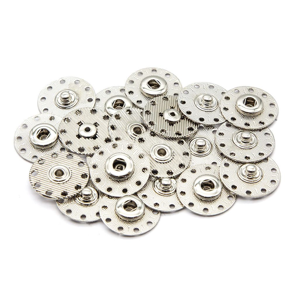 Кнопка пришивная металл ⌀25.0 мм, металл, S, уп.10 шт