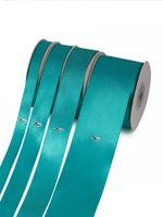 Лента атласная 1-сторонняя 25.0 мм / 22.5±1 метра, 3154 сине-зеленый, Magic4Hobby