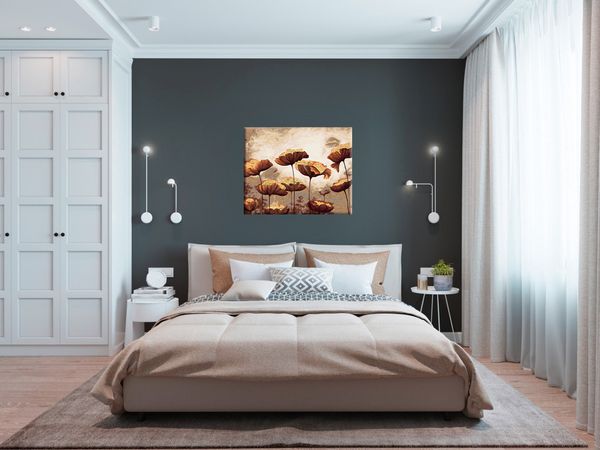 Картина по номерам Фрея PNB/PLPT-267, Золотые маки, (с поталью) 50х40 см