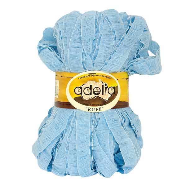 Пряжа Adelia Ruff / уп.2 мот. по 150г, 60м, 10 голубой