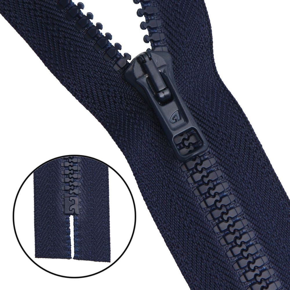 Молния трактор Arta Т6 (6 мм) 1 зам., н/раз., 18 см, цв. 044 т.синий, уп.10 шт