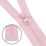 Молния трактор Arta Т6 (6 мм) 1 зам., разъем., 40 см, (2076), A811 св. розовый, НОВЫЙ МАТОВЫЙ ЗАМОК, уп.5 штук