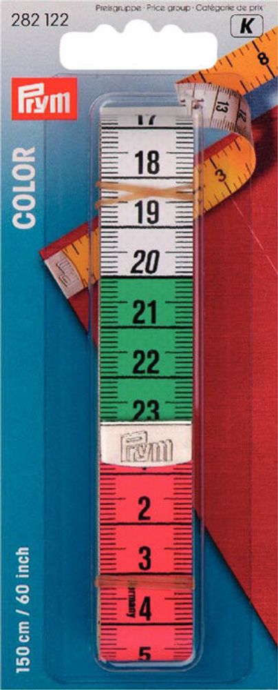 Измерительная лента с сантиметровой /дюймовой шкалой, Колор, 282122