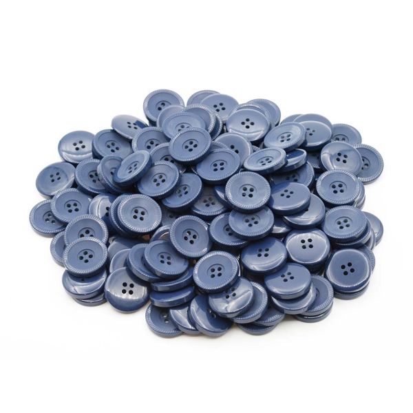 Пуговицы 4 прокола 36L (С919 синий), 72 шт, S090184