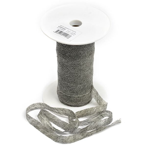 Лента клеевая нитепрошивная по косой с нитью 12мм цв.серый, рул.100м