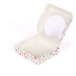 Коробка для печенья 11.5х11.5х3 см, №1 Полевые цветы, S-Chief, CBC-024